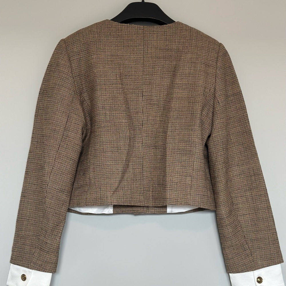 Christian Lacroix Tan Blazer with Gold Buttons - Picture 12 of 13